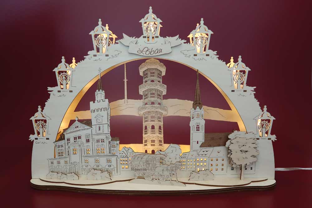 Schwibbogen Löbau Gusseisener Turm