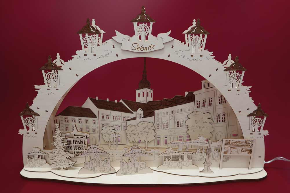 Sebnitz Schwibbogen Marktplatz