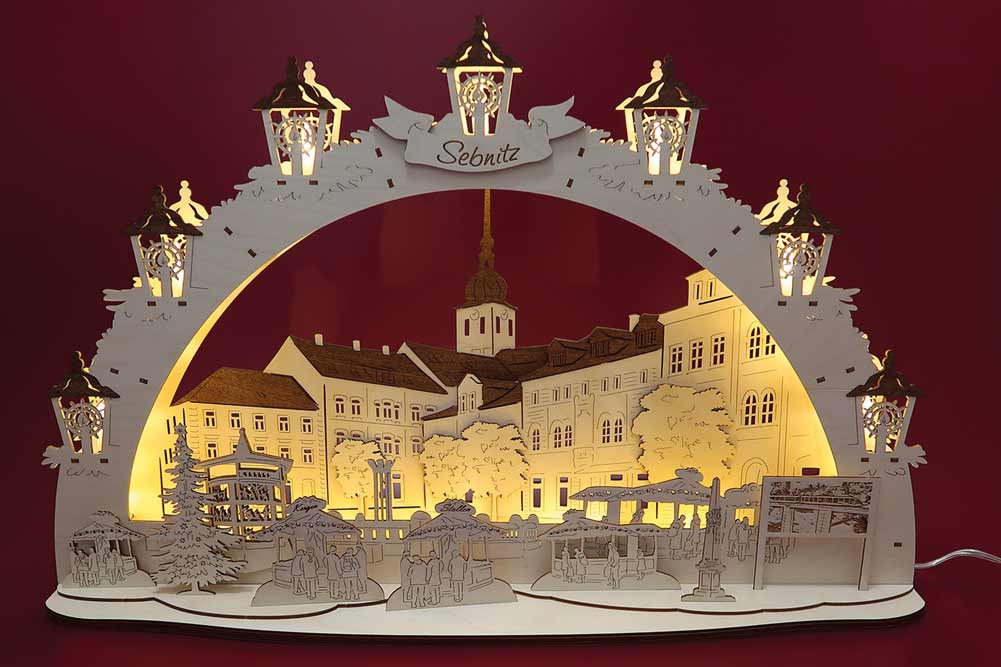 Sebnitz Schwibbogen Marktplatz