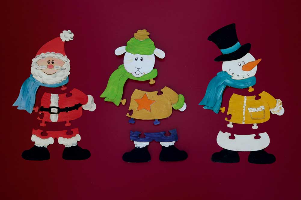 Bastelsatz Puzzle-Figuren