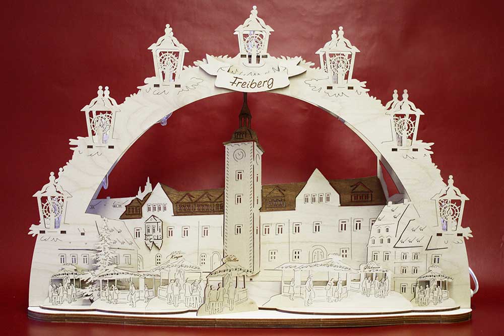 Schwibbogen Freiberg Rathaus