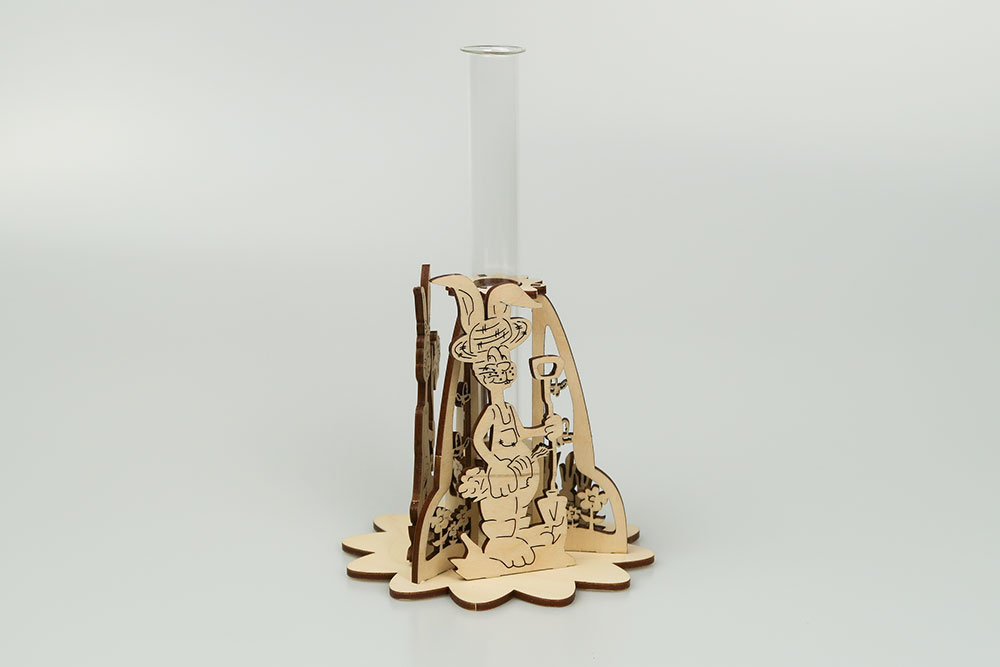 Bastelsatz Blumenvase Gartenhasen