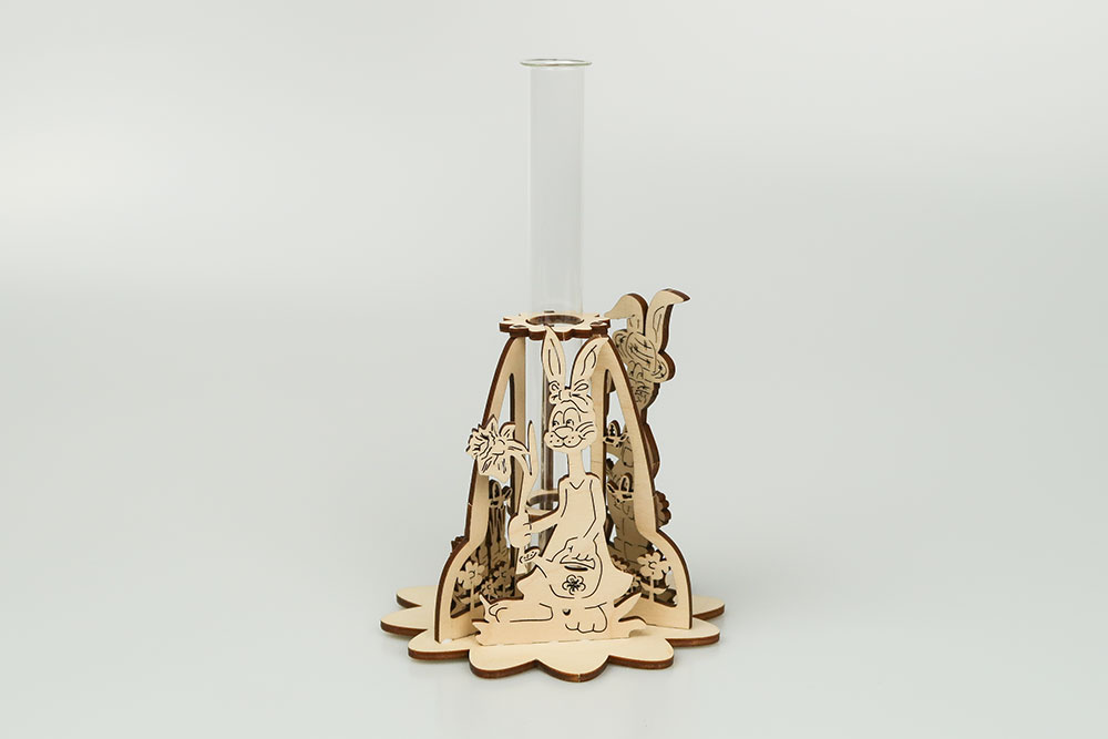 Bastelsatz Blumenvase Gartenhasen