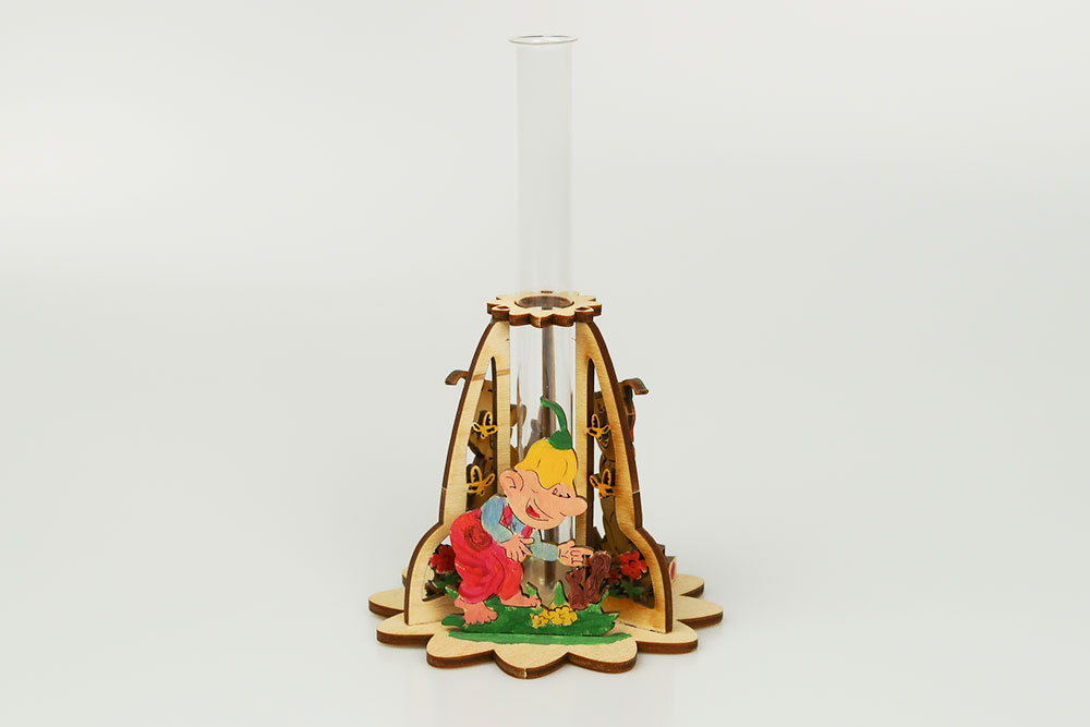 Bastelsatz Blumenvase Gartenzwerge