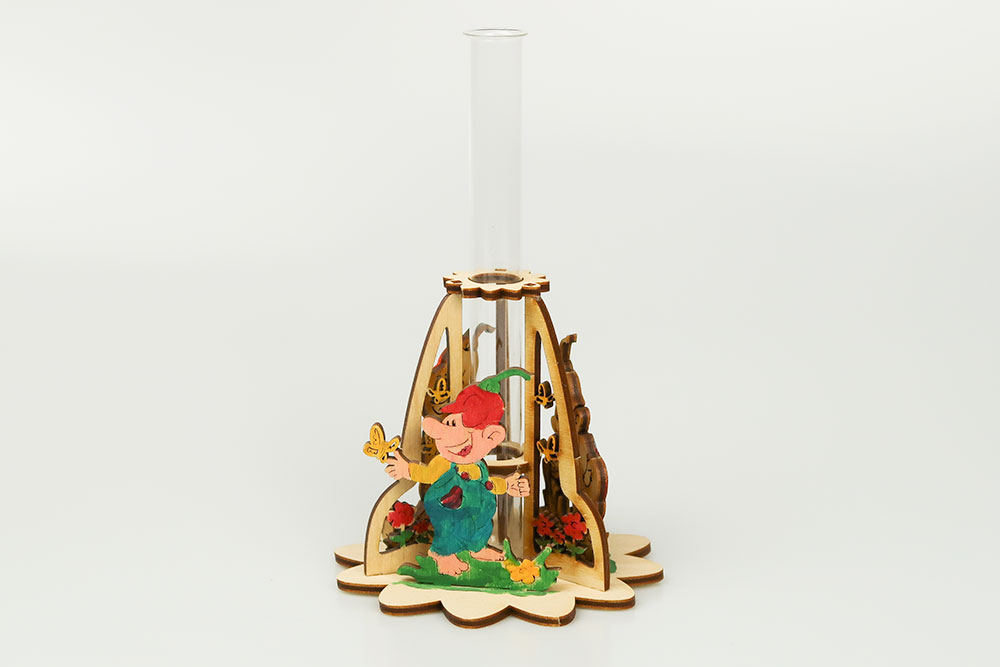 Bastelsatz Blumenvase Gartenzwerge