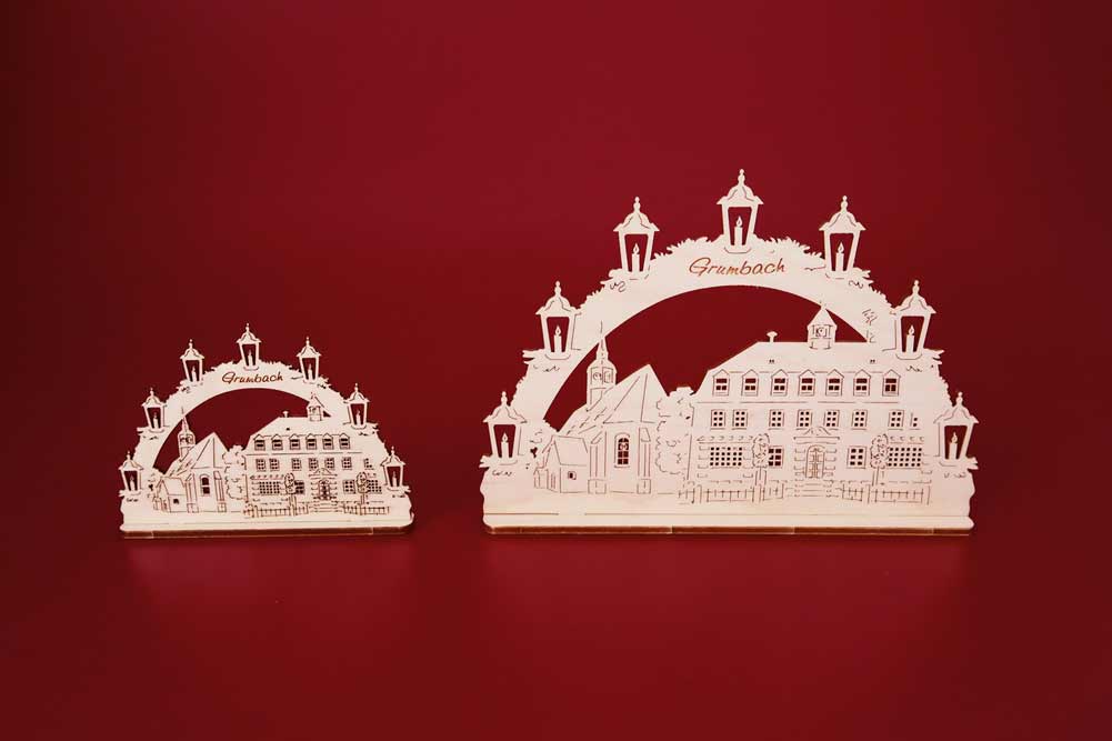 Grumbach Minischwibbogen Kirche und Rathaus