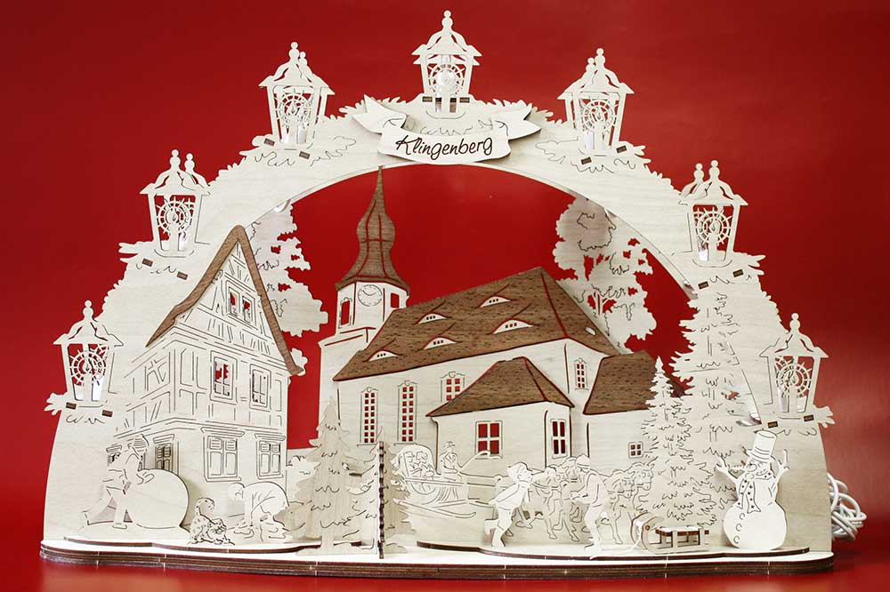 Schwibbogen Klingenberg Kirche