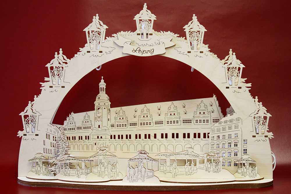 Schwibbogen Leipzig Rathaus