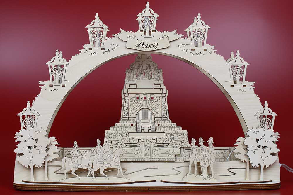 Schwibbogen Leipzig Völkerschlachtdenkmal