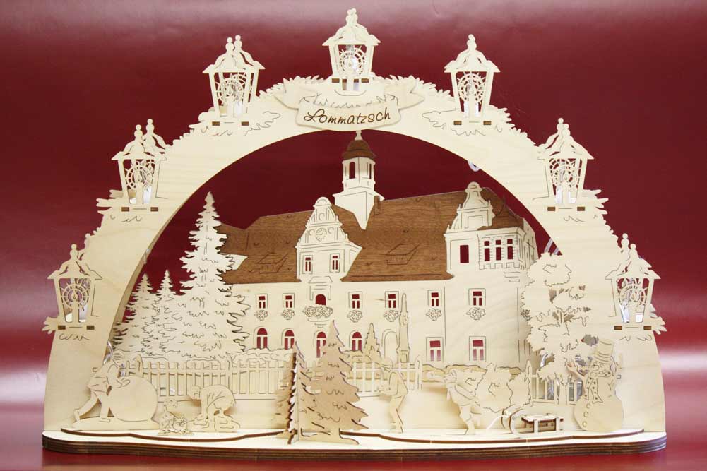 Lommatzsch Rathaus Schwibbogen