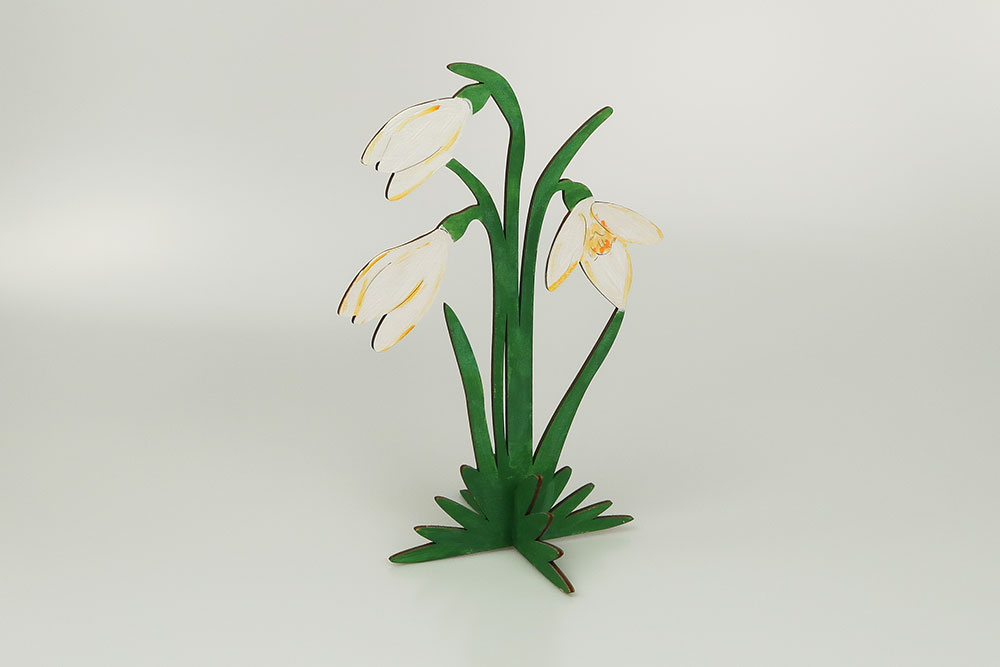 Bastelsatz Frühlingsblüher Schneeglöckchen
