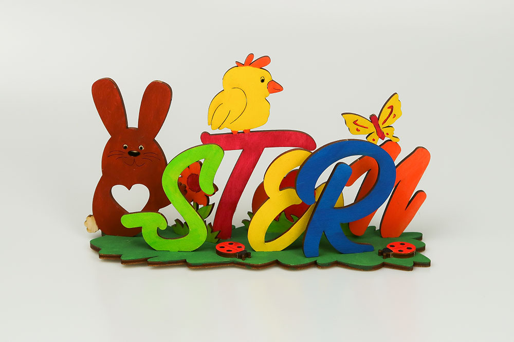 Bastelsatz Schriftzug Ostern