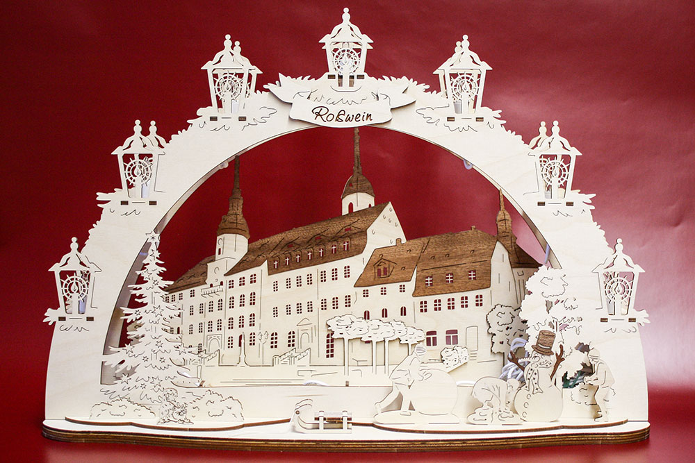 Schwibbogen Roßwein Rathaus