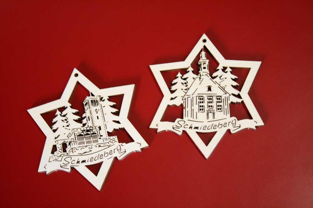 Baumschmuck Schmiedeberg Ottos Eck und Kirche