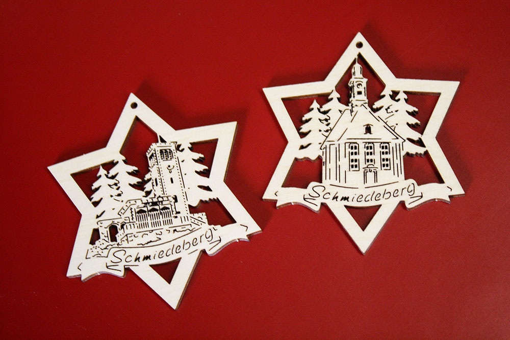 Baumschmuck Schmiedeberg<br />Kirche und Ottos Eck
