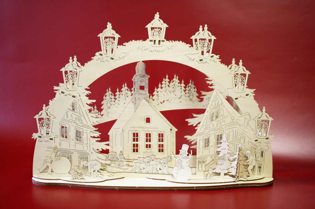 Schwibbogen Schmiedeberg Kirche