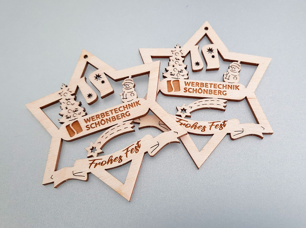 Baumschmuck / Anhänger mit Logo