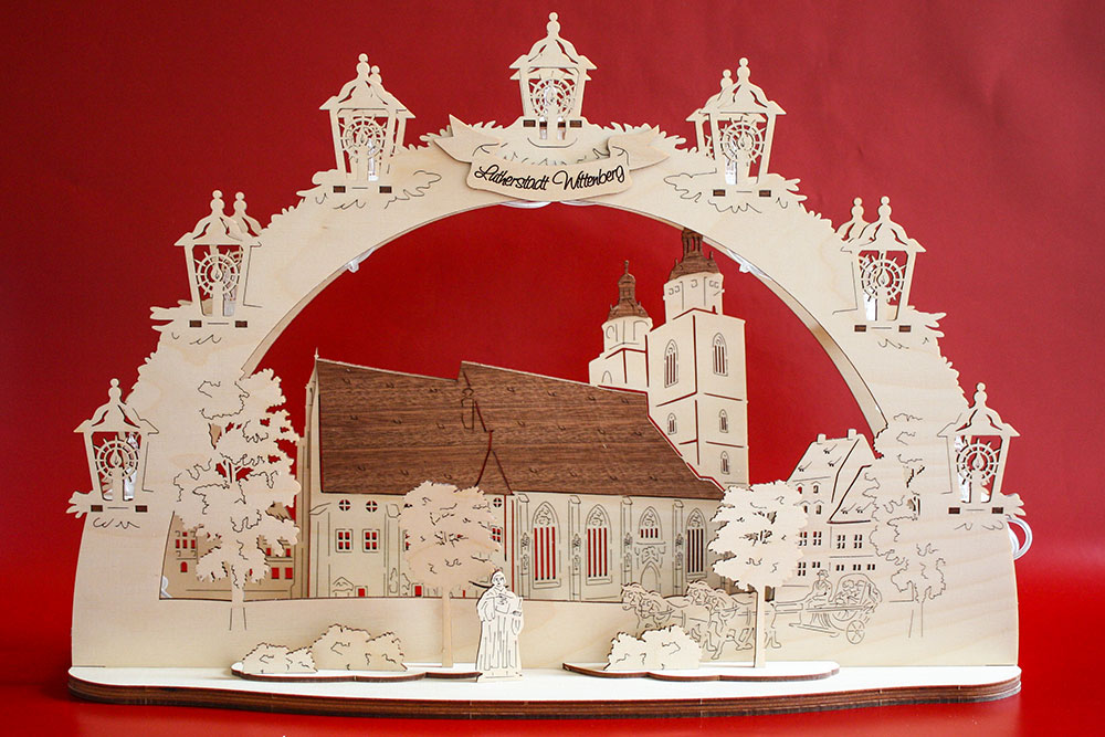 Schwibbogen Lutherstadt Wittenberg Stadtkirche